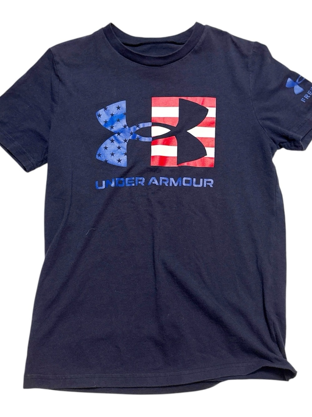 Boys Under Armour Boys' Navy Americana Logo Tee